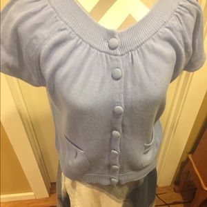 Ladies, short sleeve, sweater.